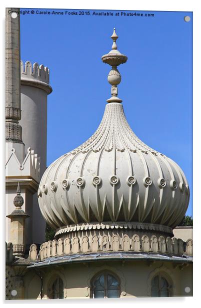  The Royal Pavilion Brighton England - Detail Acrylic by Carole-Anne Fooks