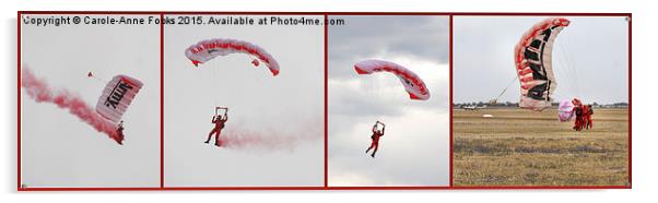  Army Red Beret Parachute Team Member Acrylic by Carole-Anne Fooks