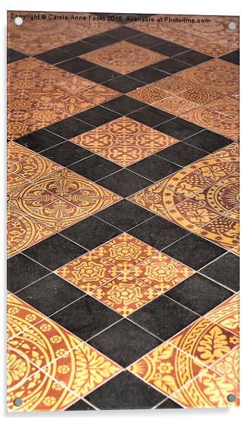  Floor Tiles Acrylic by Carole-Anne Fooks