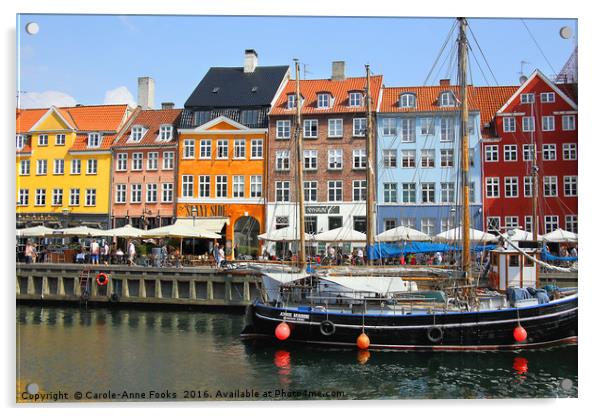 Nyhavn Copenhagen Denmark Acrylic by Carole-Anne Fooks