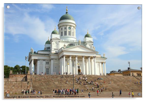 Helsinki Cathedral & Senate Square, Finland Acrylic by Carole-Anne Fooks