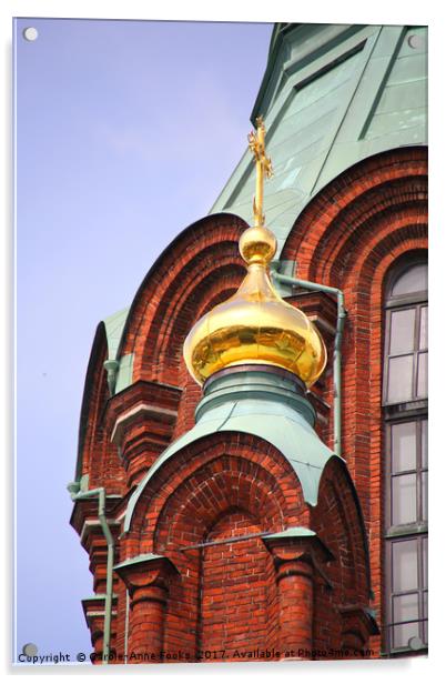 Uspenski Orthodox Cathedral, Helsinki, Finland Acrylic by Carole-Anne Fooks