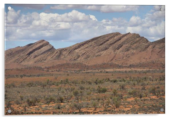 Mount Carnarvon, Flinders Ranges Acrylic by Carole-Anne Fooks