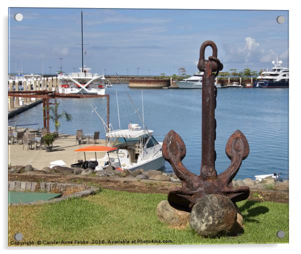 The Harbour at Quepos  Acrylic by Carole-Anne Fooks