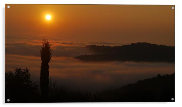 Tuscan Morning Acrylic by Richard Ashton
