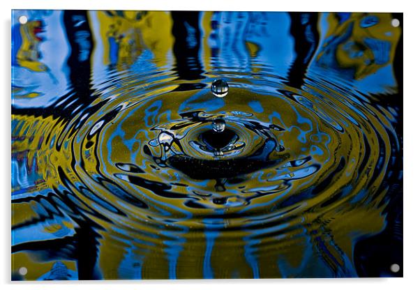 Colourful Droplet Acrylic by Chris Andrew