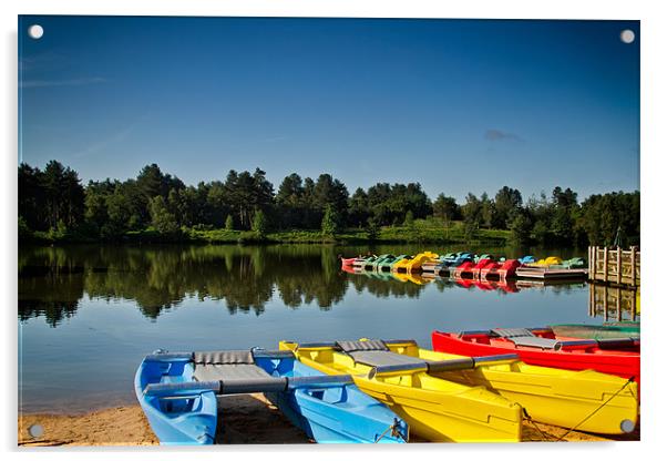 Boats for Hire Acrylic by Chris Andrew