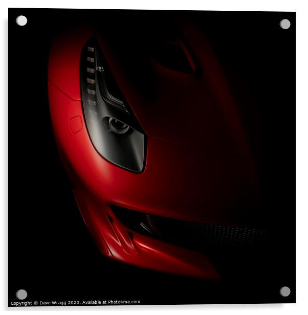 Ferrari F12 TDF Acrylic by Dave Wragg