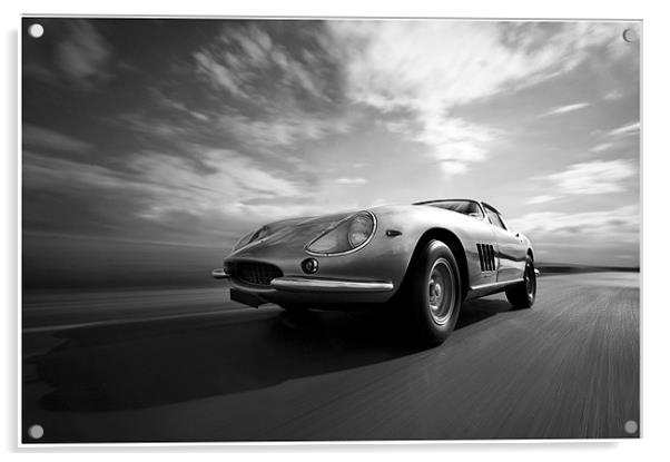 Ferrari 275 GTB mono Acrylic by Dave Wragg