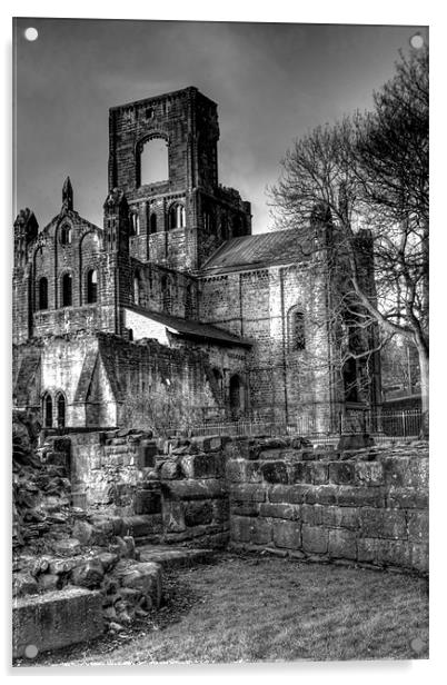 Kirkstall Abbey 2 Acrylic by Andrew Holland
