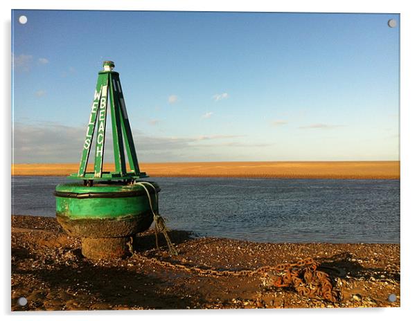 beach buoy Acrylic by Marc Melander