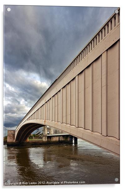 Conway road bridge Acrylic by Rob Lester