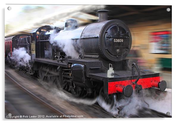 locomotive 53809 Acrylic by Rob Lester