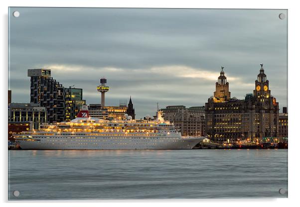  Liverpool Dawn Acrylic by Rob Lester