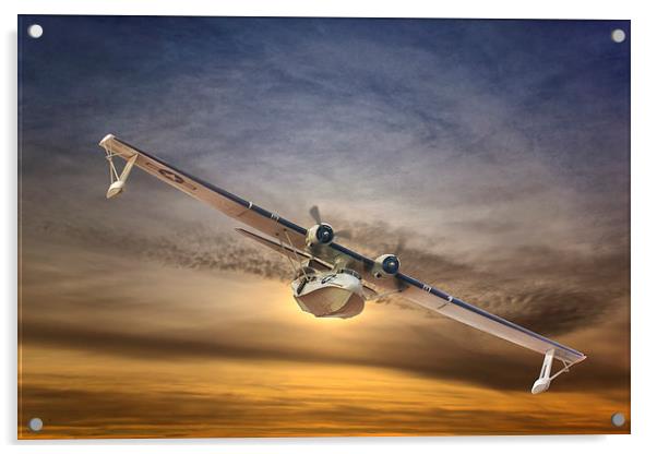  A  PBY Catalina Soars Acrylic by Rob Lester