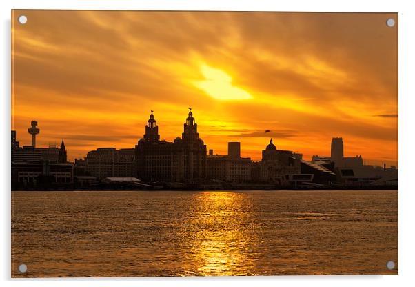  Good Morning Liverpool Acrylic by Rob Lester