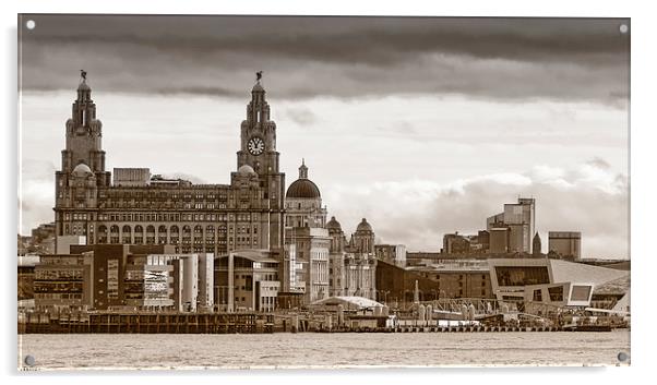  Liverpool Waterfront Acrylic by Rob Lester