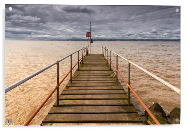The Jetty  at West Kirby Acrylic by Rob Lester