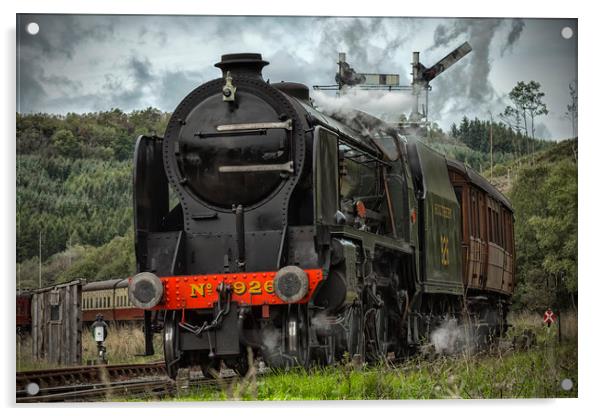 Repton,  4-4-0, Locomotive 926  on NYMR Acrylic by Rob Lester