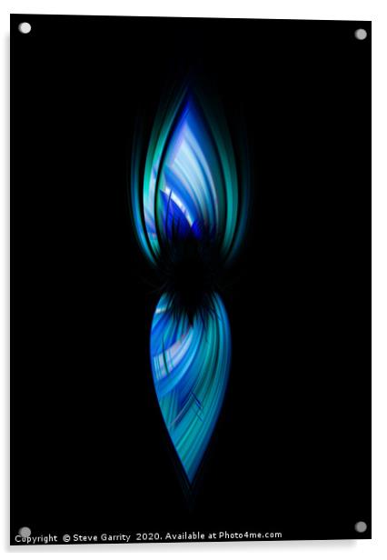 Twisted Tear Drop Acrylic by Steve Garrity