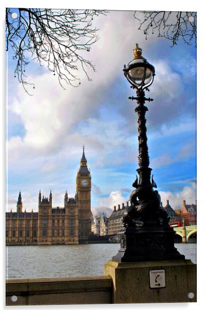 Houses of Parliament Big Ben Westminster London Acrylic by Andy Evans Photos