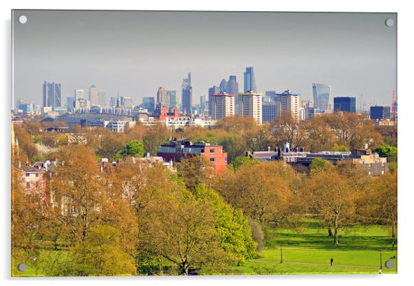 London Skyline Cityscape Primrose Hill Acrylic by Andy Evans Photos