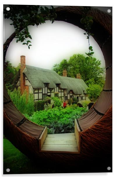 Anne Hathaway's Cottage Shottery Stratford upon Avon Acrylic by Andy Evans Photos
