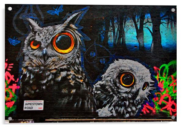 Graffiti Street Art Camden Town London Acrylic by Andy Evans Photos