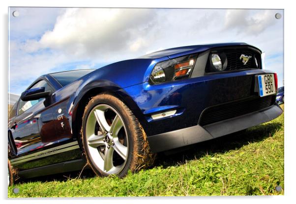 Ford Mustang GT Sports Motor Car Acrylic by Andy Evans Photos