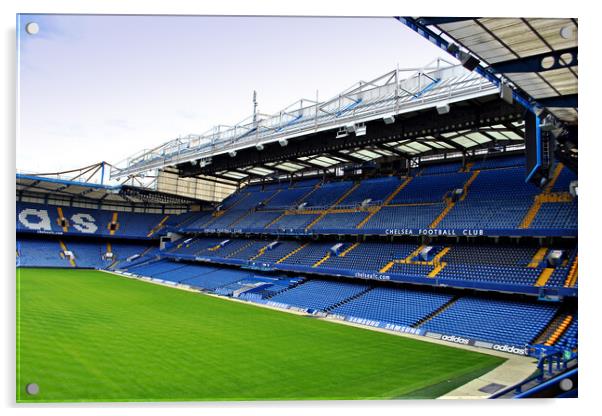 Chelsea Stamford Bridge East Stand Acrylic by Andy Evans Photos