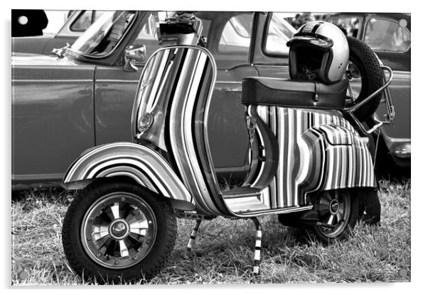 Vespa Piaggio Scooter Motorbike Acrylic by Andy Evans Photos