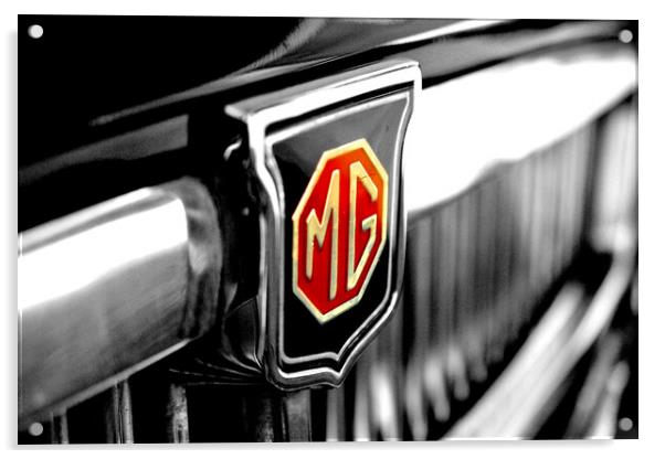 MG Classic Sports Motor Car Acrylic by Andy Evans Photos
