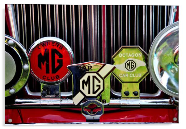 MG Classic British Sports Motor Car Acrylic by Andy Evans Photos