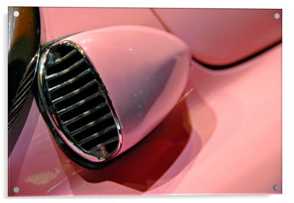 Elvis Presley Pink Cadillac Motor Car Acrylic by Andy Evans Photos