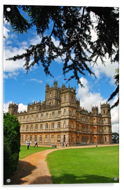 Highclere Castle Downton Abbey England UK Acrylic by Andy Evans Photos