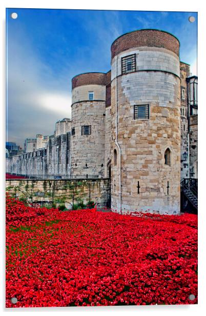 Tower of London England UK Acrylic by Andy Evans Photos