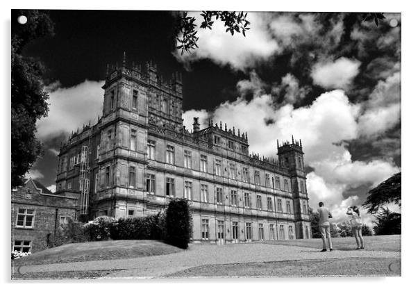 Highclere Castle Downton Abbey England United Kingdom Acrylic by Andy Evans Photos