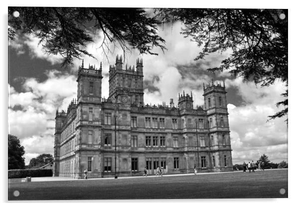 Highclere Castle Downton Abbey England United Kingdom Acrylic by Andy Evans Photos