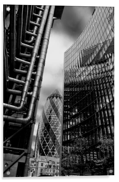 Towering over the Banking District Acrylic by Andy Evans Photos