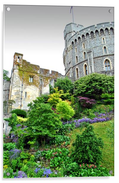 Windsor Castle Berkshire England UK Acrylic by Andy Evans Photos