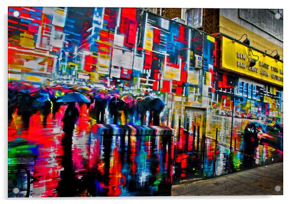 Graffiti Street Art Camden Town London Acrylic by Andy Evans Photos