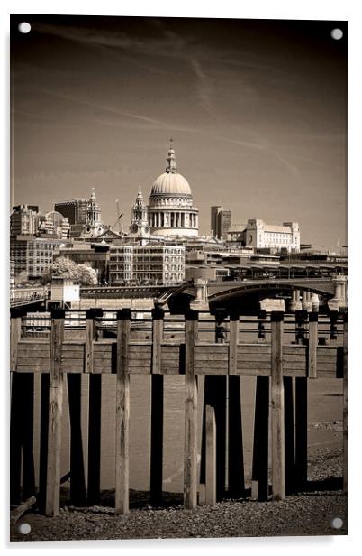 St Paul's Cathedral London England UK Acrylic by Andy Evans Photos