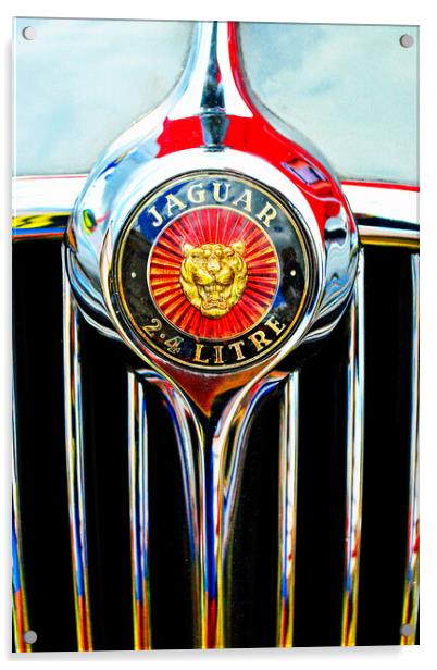 Jaquar Classic Vintage Car Acrylic by Andy Evans Photos