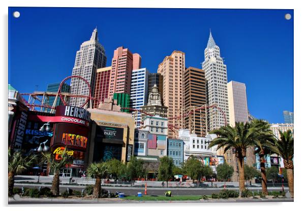 Unveiling Las Vegas' Iconic American Splendour Acrylic by Andy Evans Photos