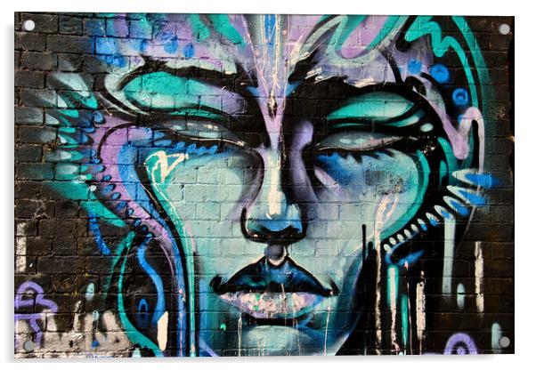 Vibrant Graffiti Mosaic, Digbeth, Birmingham Acrylic by Andy Evans Photos