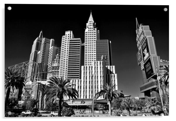 Iconic American Legacy: New York, Las Vegas Acrylic by Andy Evans Photos
