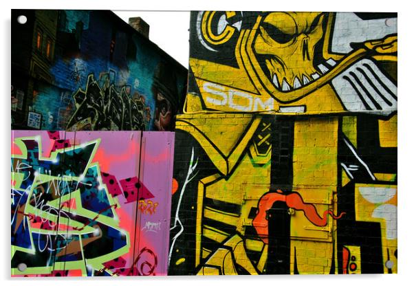 'Vibrant Street Artistry in Digbeth, Birmingham' Acrylic by Andy Evans Photos