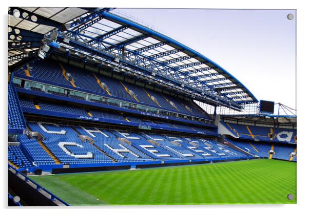 Chelsea FC Stamford Bridge West Stand Acrylic by Andy Evans Photos