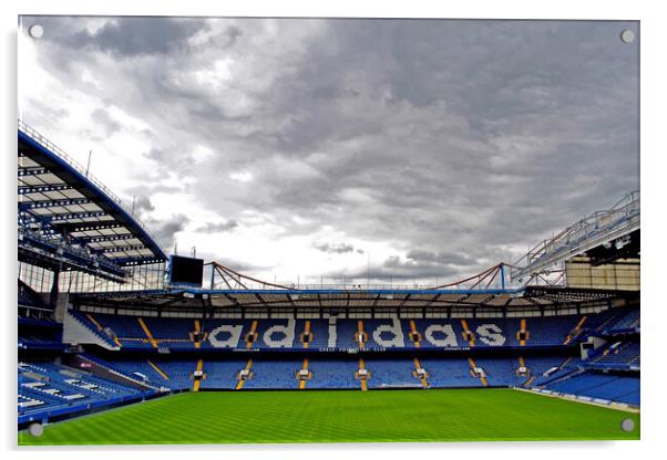 Chelsea Stamford Bridge Matthew Harding North Stand Acrylic by Andy Evans Photos
