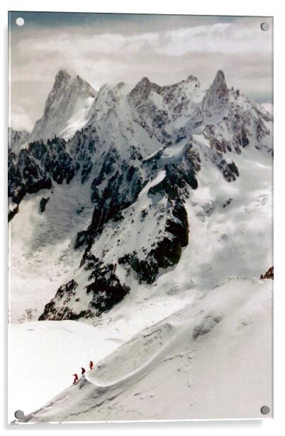 Chamonix Aiguille du Midi Mont Blanc Massif French Alps France Acrylic by Andy Evans Photos
